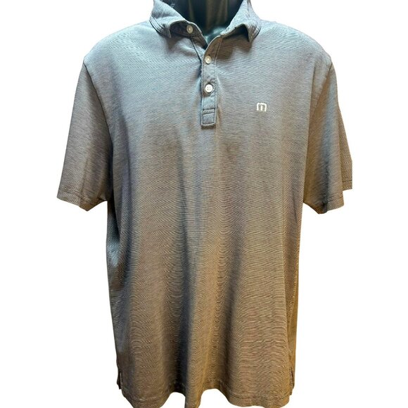 Travis Mathew Mens Gray Pima Cotton Blend Polo Golf Size Large - Picture 1 of 7